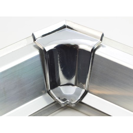 Aluminium Convex Skirting - S-Type, Chrome