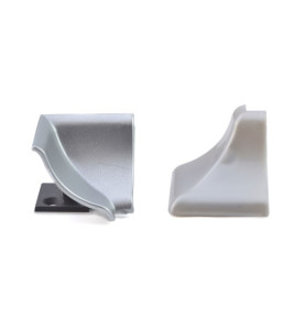 Corners For Convex Skirting - Y-Type | Matte Chrome