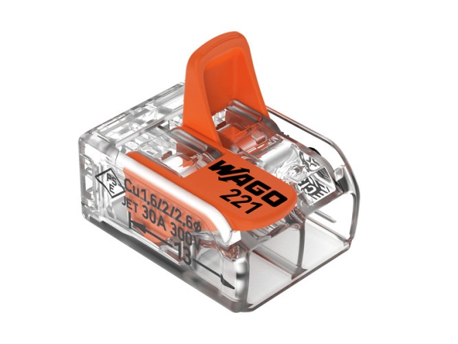 Splicing connector WAGO 2-conductor