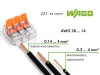 Splicing connector WAGO 2-conductor