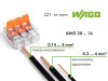 Splicing connector WAGO Inline 2-conductor