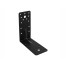 DMX KP 5C Wide Strengthened Angle Bracket Black - 140 x 140 x 65 mm