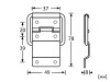 Adam Hall 2529A Strut Hinge