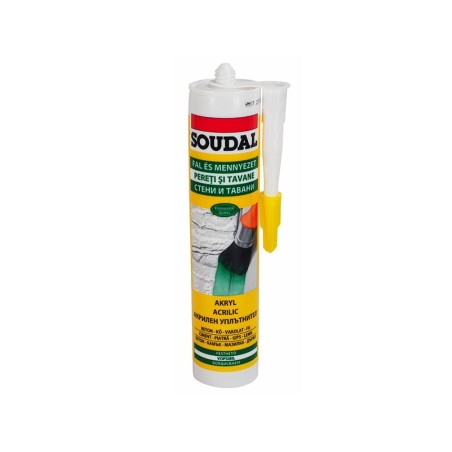 Акрилен силикон Soudal - 280 мл, Бял