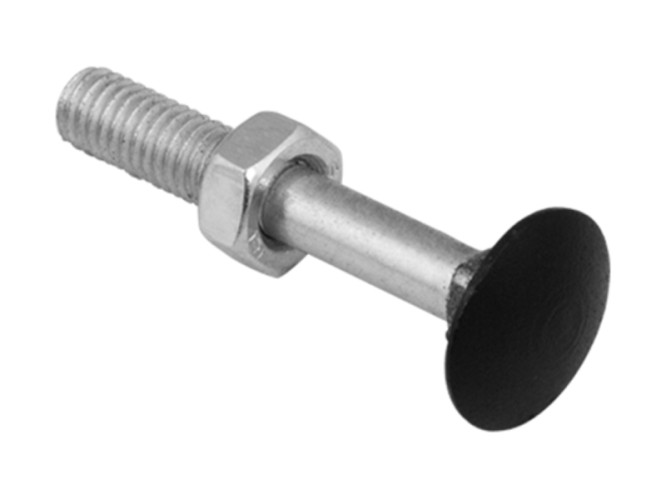 Carriage bolt DOMAX with black head M6 - 4pcs