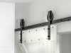 GTV LOFT sliding system, 200 cm, black matt