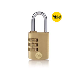 Brass Combination Padlock YALE - 30mm