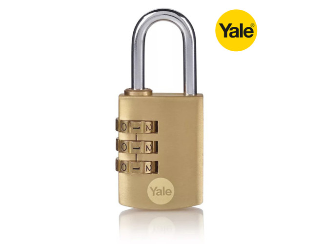 Brass Combination Padlock YALE - 30mm