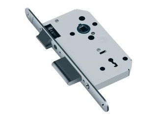 FAB Lock For Wooden Interior Doors - Standard Key, Chrome Matt