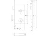 Assa Abloy 90 x 50 mm Lock For Interior Doors - Cylinder
