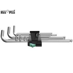 Комплект Г-образни шестостенни ключове Wera 950 PKL/9 SM