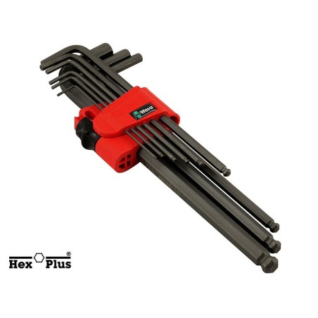 Комплект Г-образни шестостенни ключове Wera 950 PKL/9 BM N