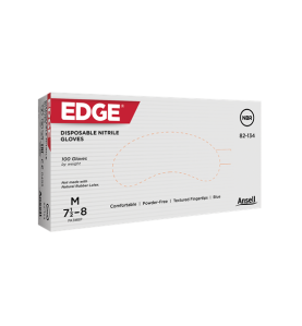 Ръкавици от нитрил за еднократно ползване Ansell Edge 82-134, S размер, 100 бр.