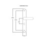 Shield door handles YALE key hole
