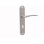 Viduma Sirius door handles - for standard key, brass, Satin Chrome