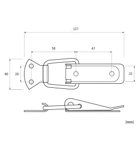 Large Hasp KAMA 175N