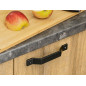 GTV Furniture Handle STEP - 160 mm, Matt Black