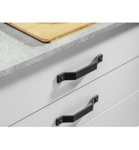Дръжка за мебели GTV Step - 160 мм, Черен мат