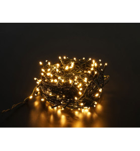 Christmas 100 LED String WW 10m with Solar Spike