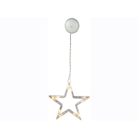 Christmas Window Decoration Star 10 LED WW