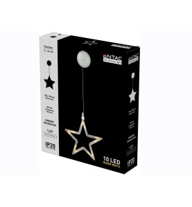 Christmas Window Decoration Star 10 LED WW
