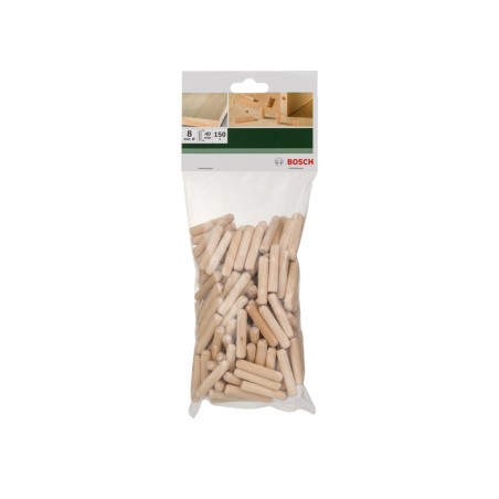 Wooden Dowels BOSCH ∅8 x 40 mm - 150pcs