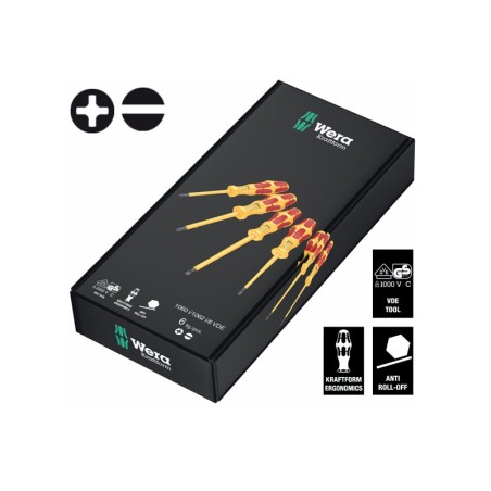 Комплект отвертки Wera Kraftform VDE 1060 i/1062 i/6