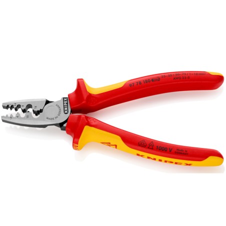 Кримпващи клещи KNIPEX 1000V - 180mm