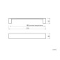 KAMA 8448 Furniture Handle - 192 mm, Inox