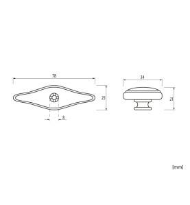 MD-1152 Retro Furniture Handle - scheme