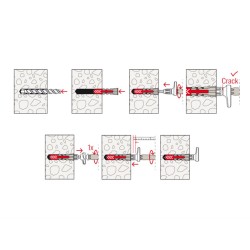 Дюбел с Г-образна кука Fischer EasyHook Angle - блистер