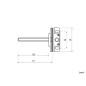 Hidden Shelf Support With Hanger Bolt And Plate
