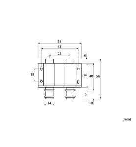 Double Magnetic Catch For Push System - scheme