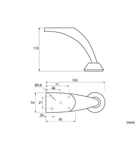 KR-0110 Furniture Leg - scheme