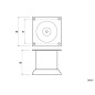 0247 Furniture Leg - 80 mm, Inox
