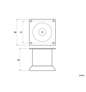 KR-0247 Furniture Leg - scheme