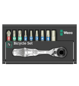 Ratchet set + bits WERA - Bicycle Set 9