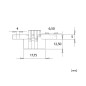 Vici Furniture Hinge - 180 degrees