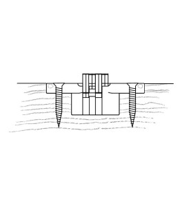Vici Furniture Hinge - 180 degrees, scheme