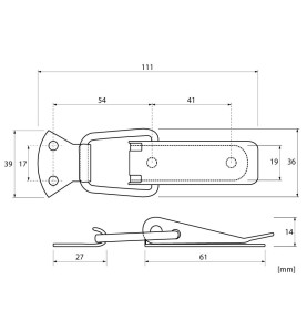 KAMA Non-corrosive Hasp - Scheme