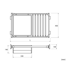 MK-F27 Trousers Rack With Basket - Scheme
