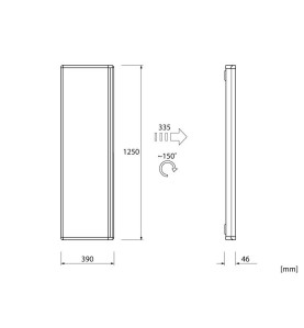 F01A Folding Mirror - Scheme