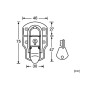 Adam Hall 1903 Locking Drawbolt