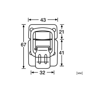Adam Hall 1600 Drawbolt - Scheme