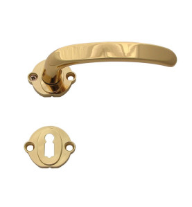Regulus Door Handles - Gold, For standard key