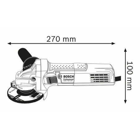 Ъглошлайф 125mm BOSCH GWS 750