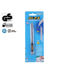 Неръждаем макетен нож OLFA Standard Duty SAC-1 - Опаковка