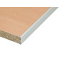 Алуминиев набивен П-образен кант профил за мебели KAMA - 2.440 метра