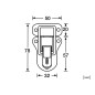 Adam Hall 16021 Padlocking Catch