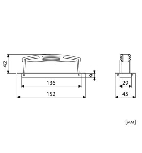 3420 Recessed Palstic Handle - Scheme